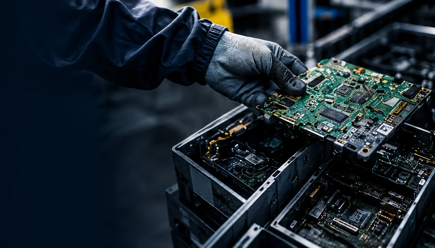 Secure and sustainable electronics processing