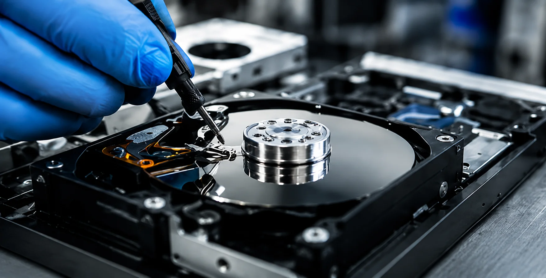 Secure hard drive data destruction