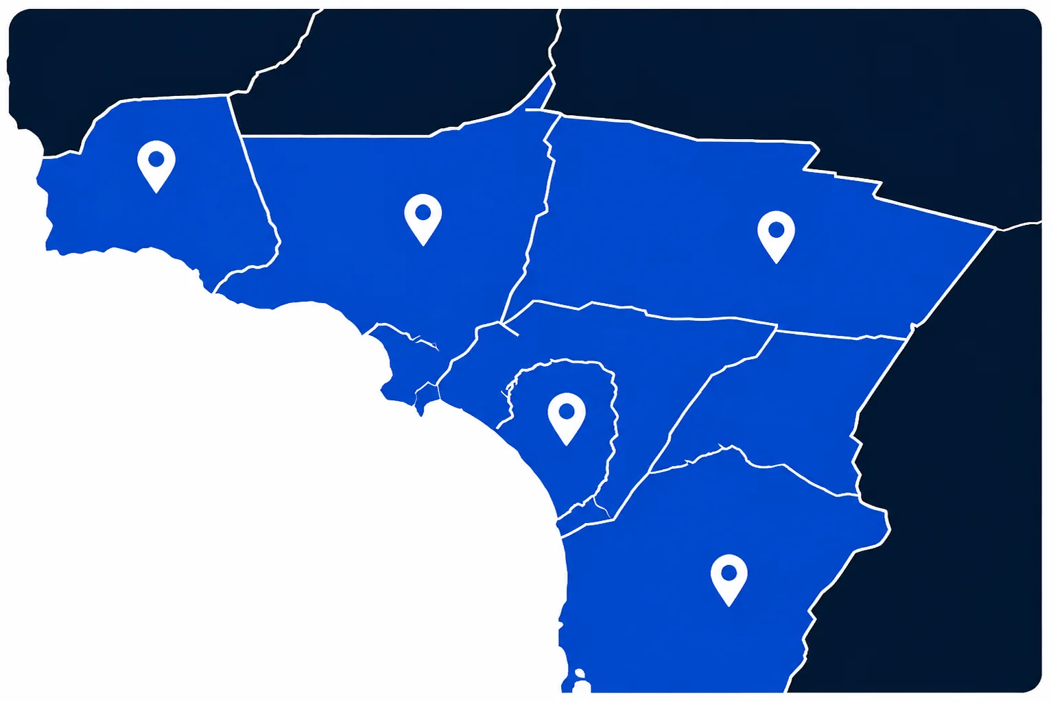 IDG IT Solutions Southern California service areas map